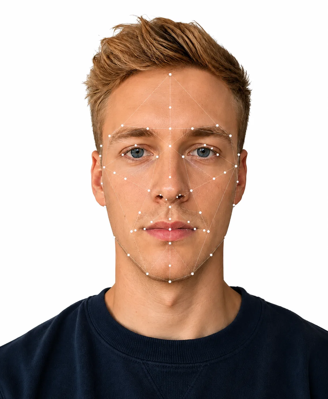 Example face inside the Glowometry analysis preview